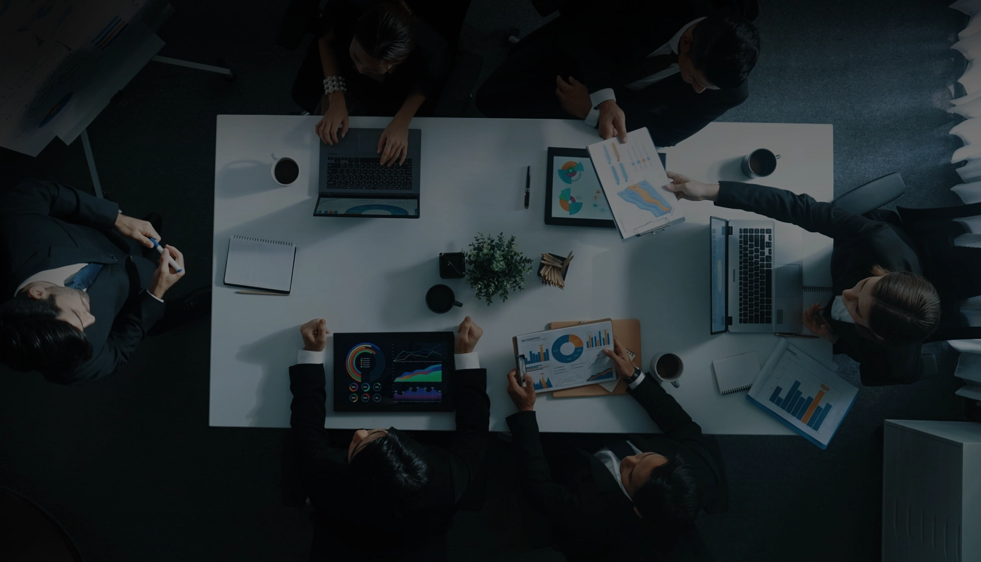 financial strategy on table